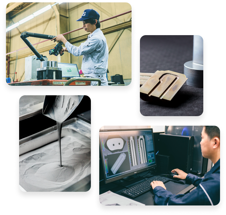 信頼できる金型メーカーとのネットワーク